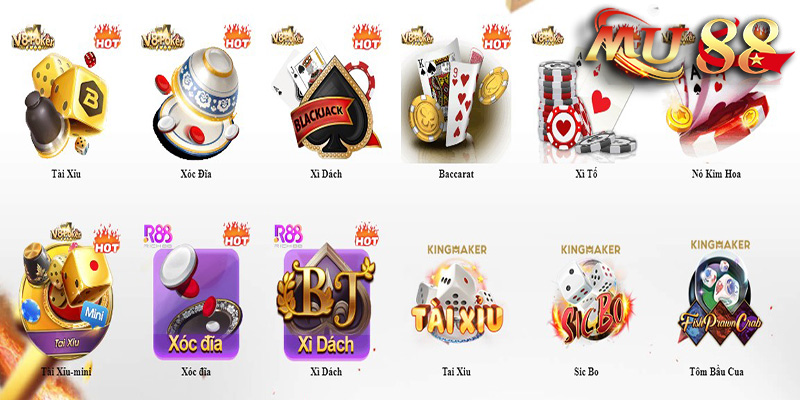 Casino MU88 - Khám phá kho trò chơi đẳng cấp tại nền tảng